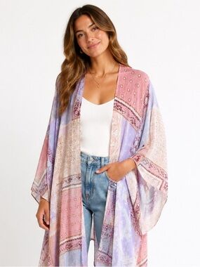 Style Rack Pastel Duster Kimono
